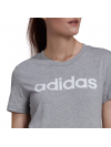 Dámske tričko Adidas Loungwear Essentials Slim Logo, sivá HL2053